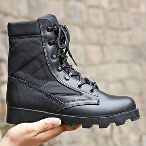 WIDEWAY military combat motorcycle black leather boots mens Size 11